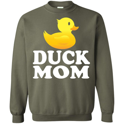 Duck Mom Funny Bird Lover T-shirt Military Green