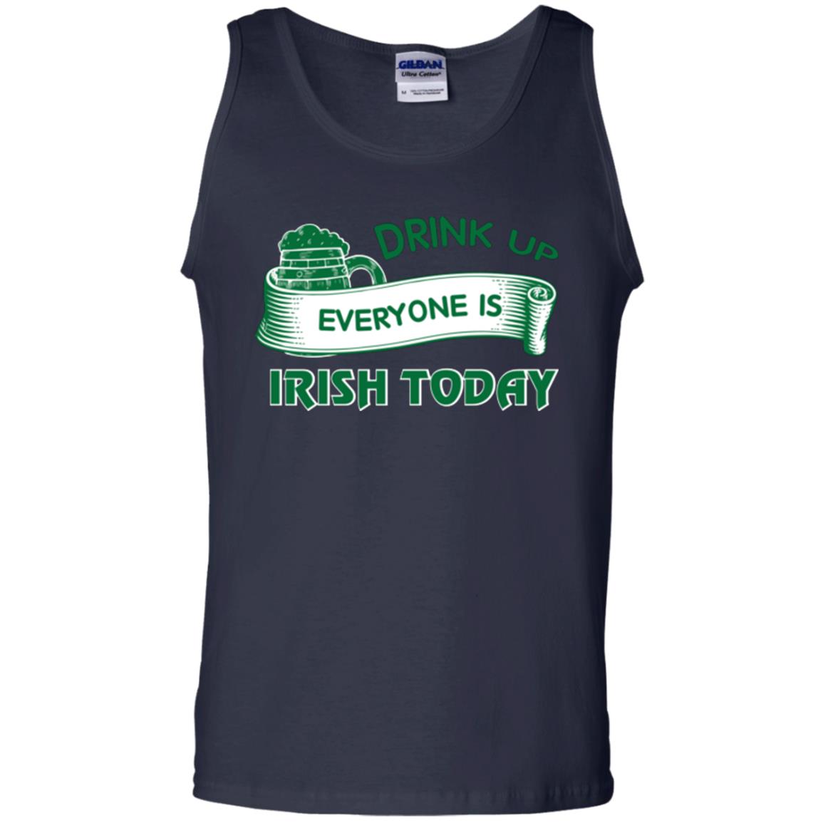 Saint Patrick's Day T-shirt Drink Up Everyone Is Irish Today Navy