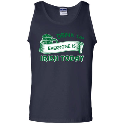 Saint Patrick's Day T-shirt Drink Up Everyone Is Irish Today Navy