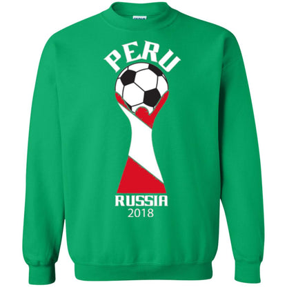 Football Lovers T-shirt Peru Russia 2108 Irish Green