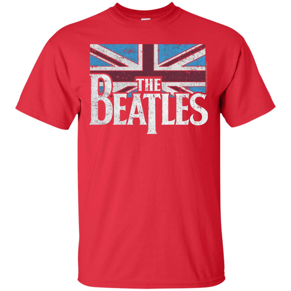 The Beatles British Flag Red Shirt Red
