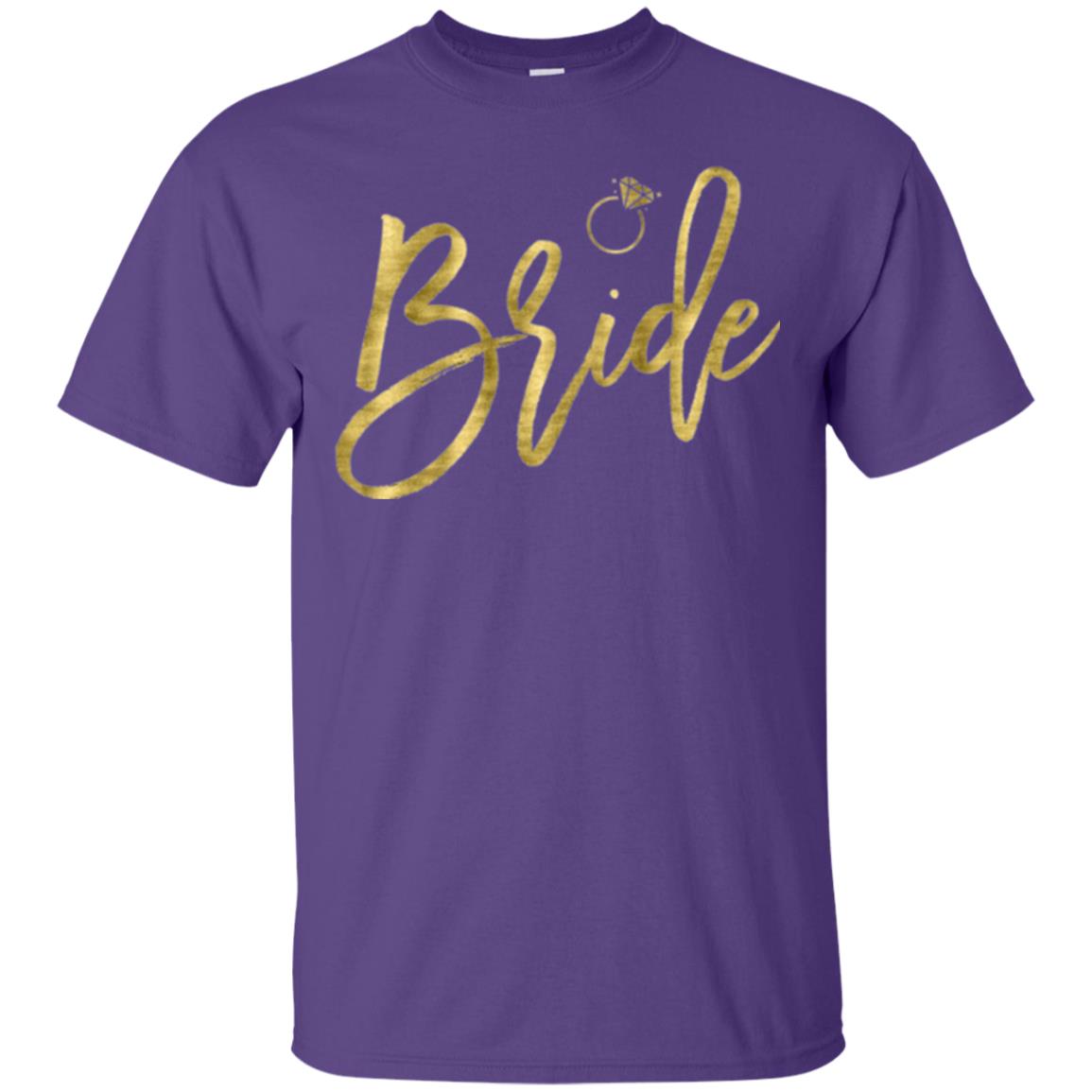 Bride Party With Ring T-shirt Purple