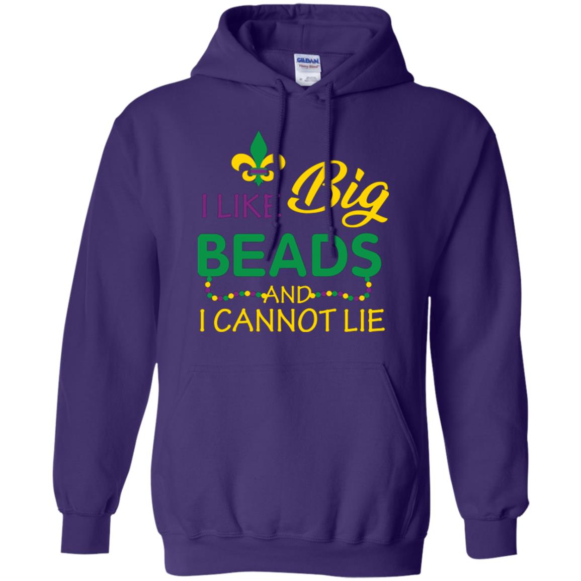 Mardi Gras T-shirt I Like Big Beads And I Cannot Lie Purple