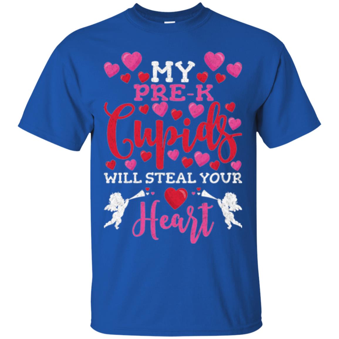 Teacher Valentines Day Shirt My Pre-k Cupids Will Steal Your Heart Royal