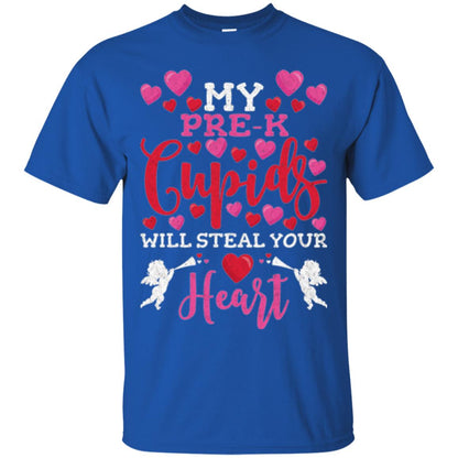 Teacher Valentines Day Shirt My Pre-k Cupids Will Steal Your Heart Royal