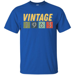 Vintage 1963 55th Birthday Gift Shirt For Mens Or WomensG200 Gildan Ultra Cotton T-Shirt