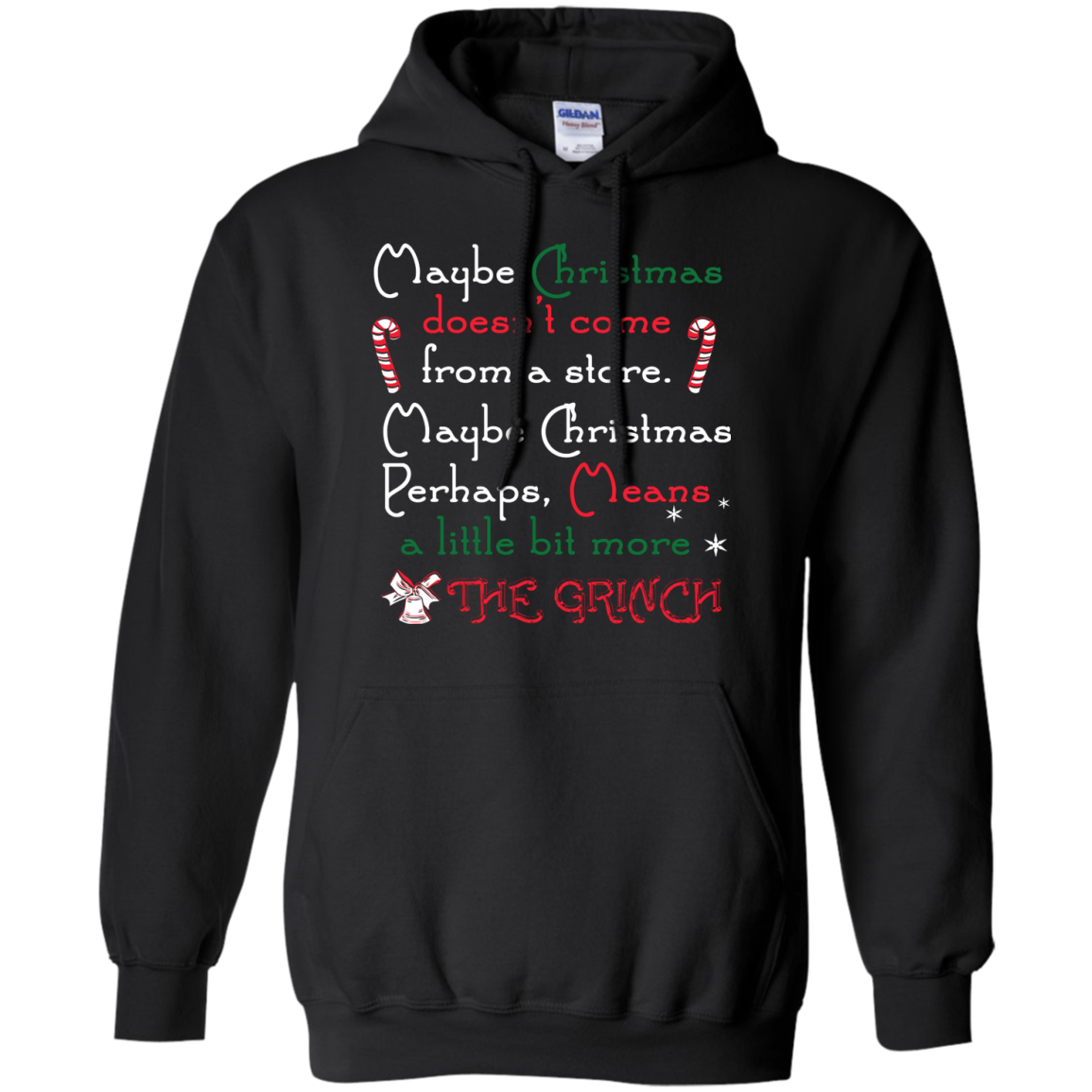 Christmas T-shirt Maybe Christmas Doesn't Come From A Store Black