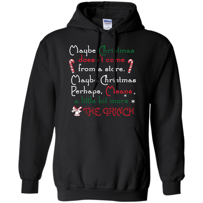 Christmas T-shirt Maybe Christmas Doesn't Come From A Store Black
