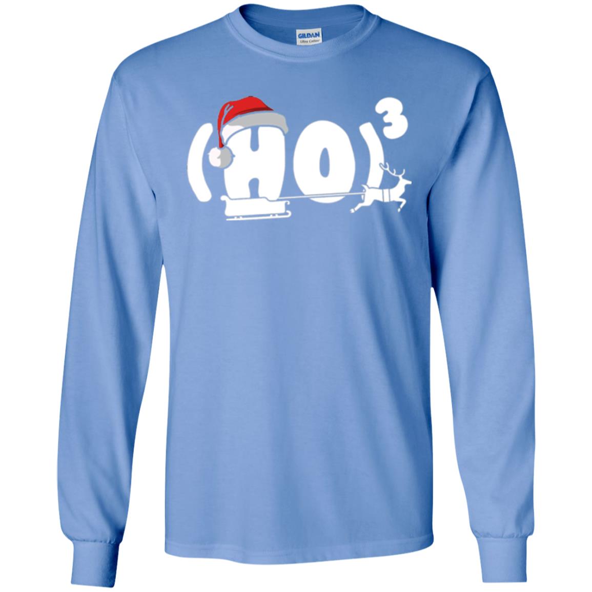 Christmas T-shirt Ho Ho Ho Carolina Blue