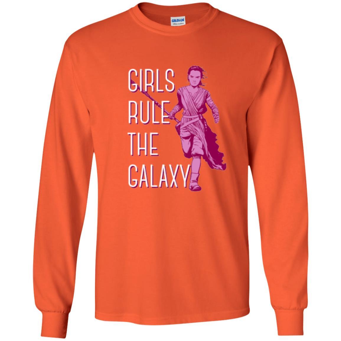 Film T-shirt Girls Rule The Galaxy T-shirt Orange