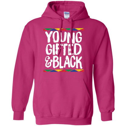 African Pride History Heritage T-shirt Young Gifted And Black Heliconia