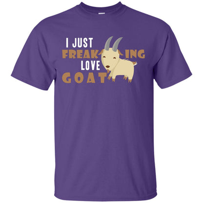 I Just Freaking Love Goat Shirt Purple