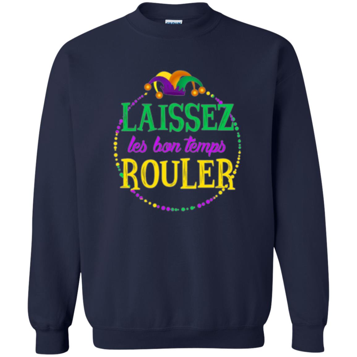 Mardi Gras T-shirt Laissez Les Bon Temps Rouler Navy
