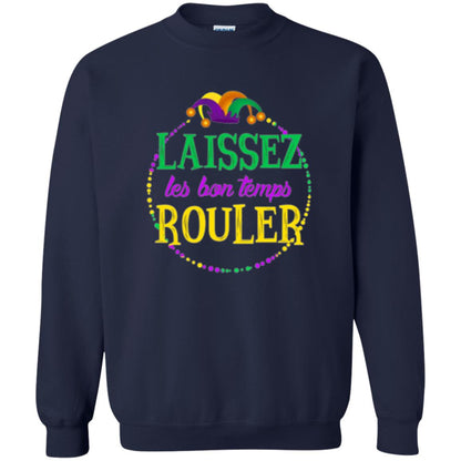 Mardi Gras T-shirt Laissez Les Bon Temps Rouler Navy