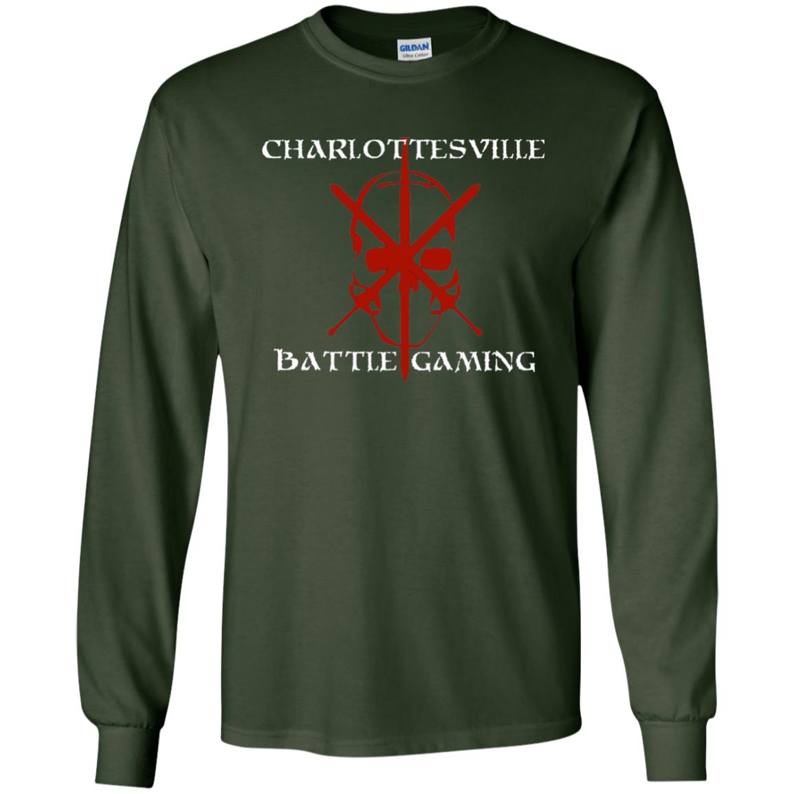 Charlottesville Battle Gaming Gamer T-shirt Forest Green