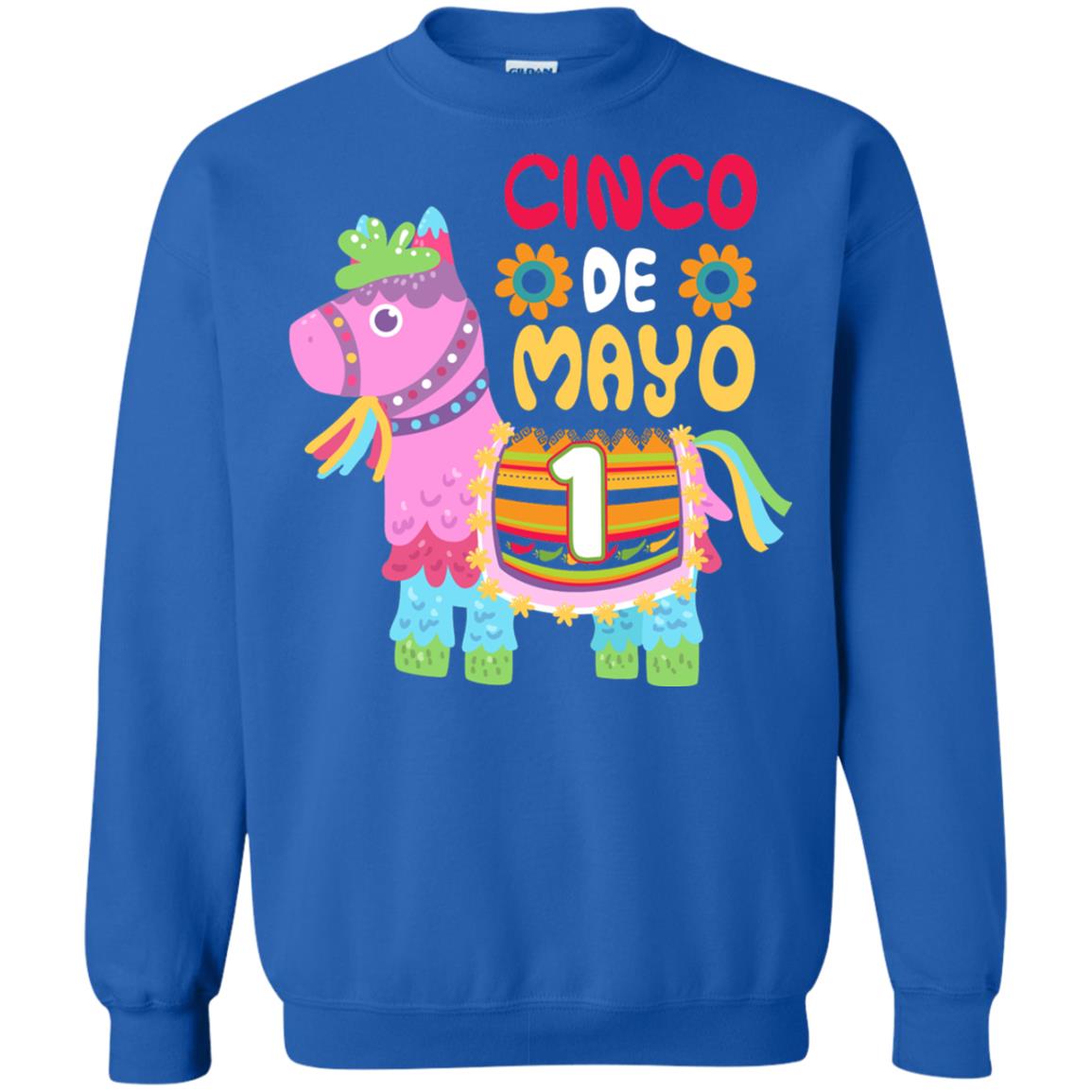Cinco De Mayo Pinata Jockeys Horse Race 1st Birthday T-shirt Royal
