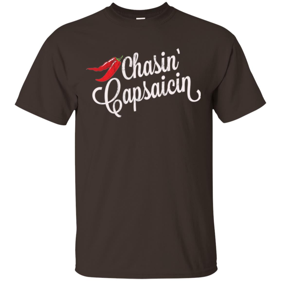 Hot Pepper Lover T-shirt Chasin Capsaicin Spicy Food Dark Chocolate
