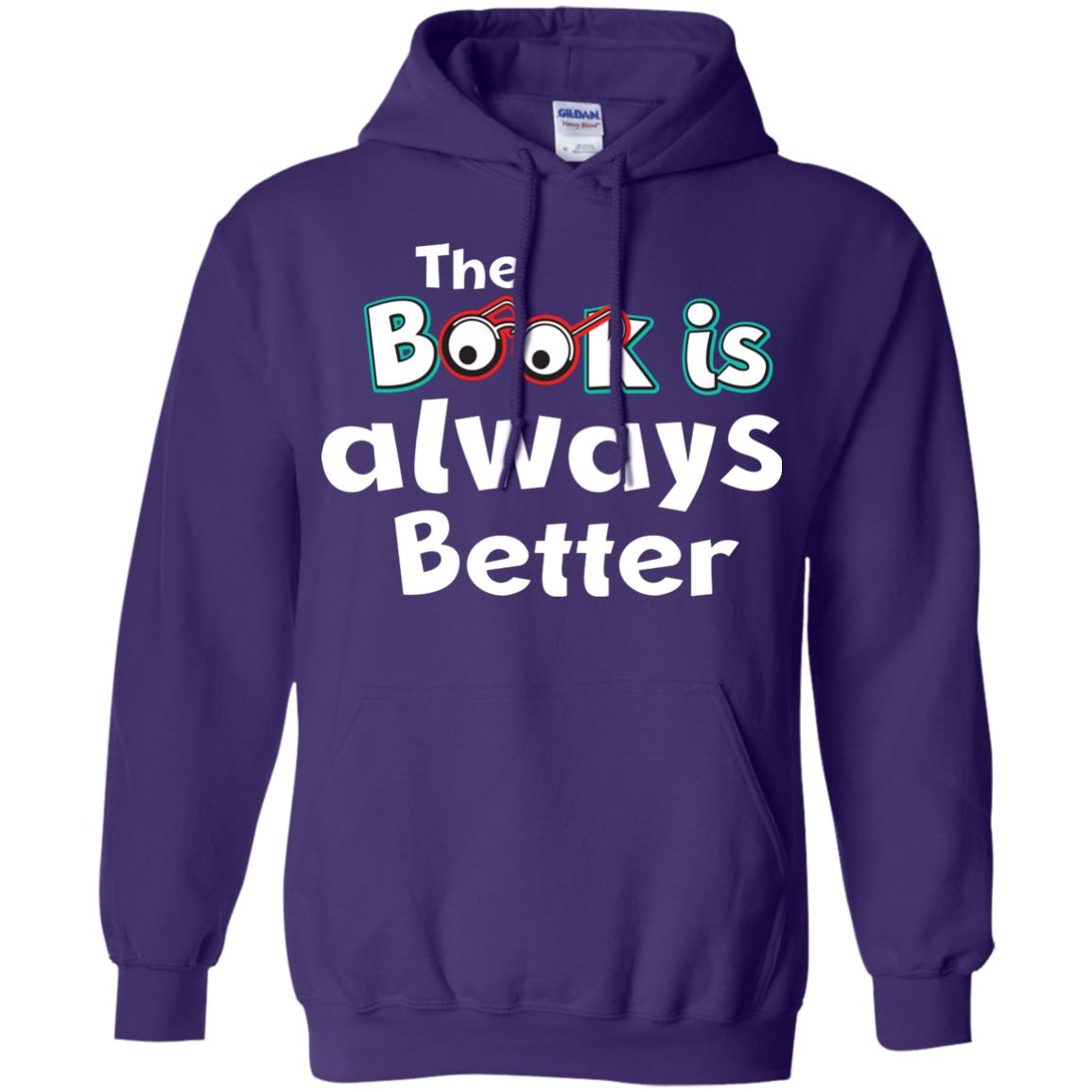 Book Lover T-shirt The Book Is Always Better Purple