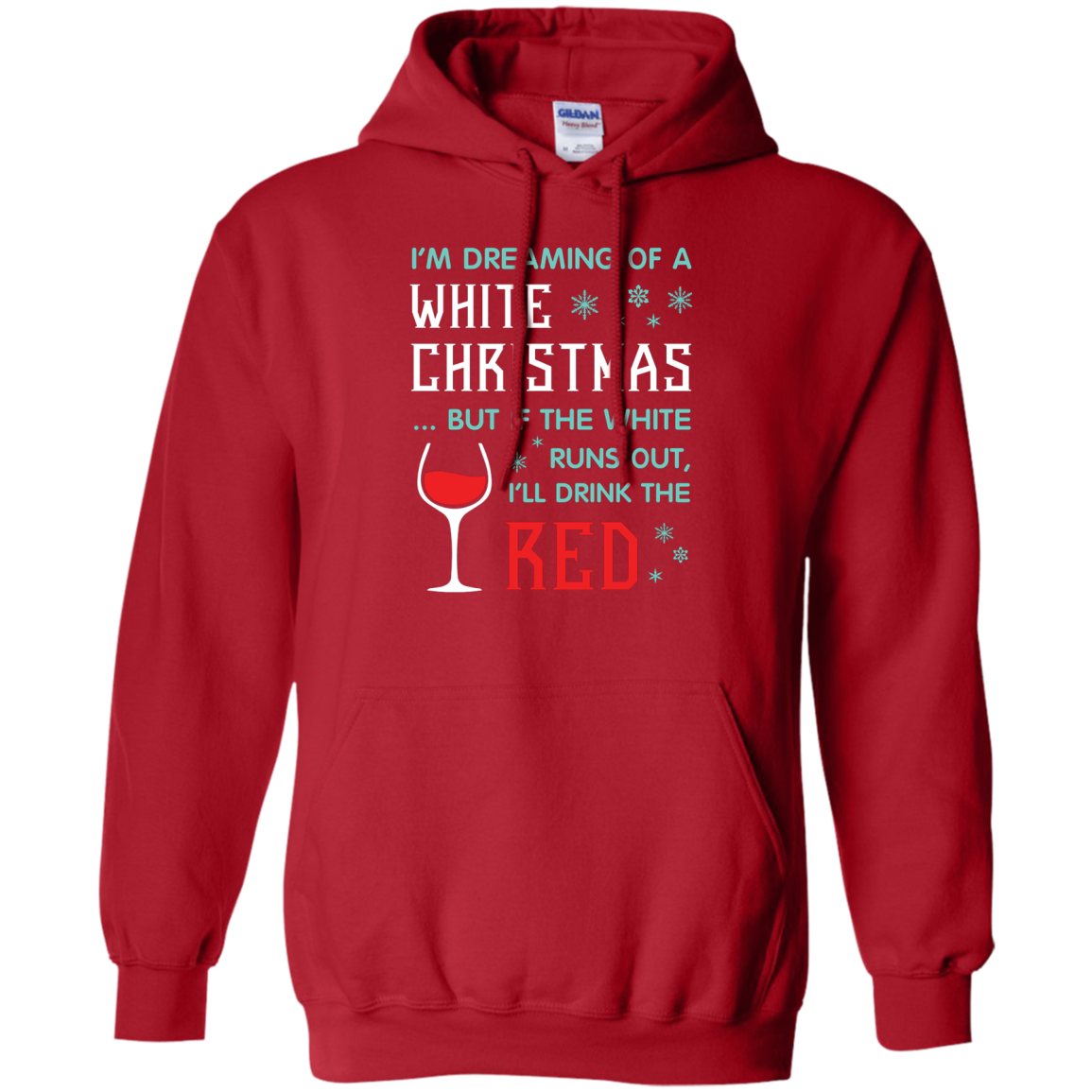 Christmas T-shirt I'm Dreaming Of A White Christmas Red
