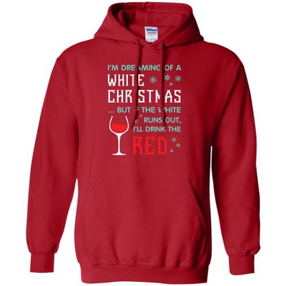 Christmas T-shirt I'm Dreaming Of A White Christmas Red