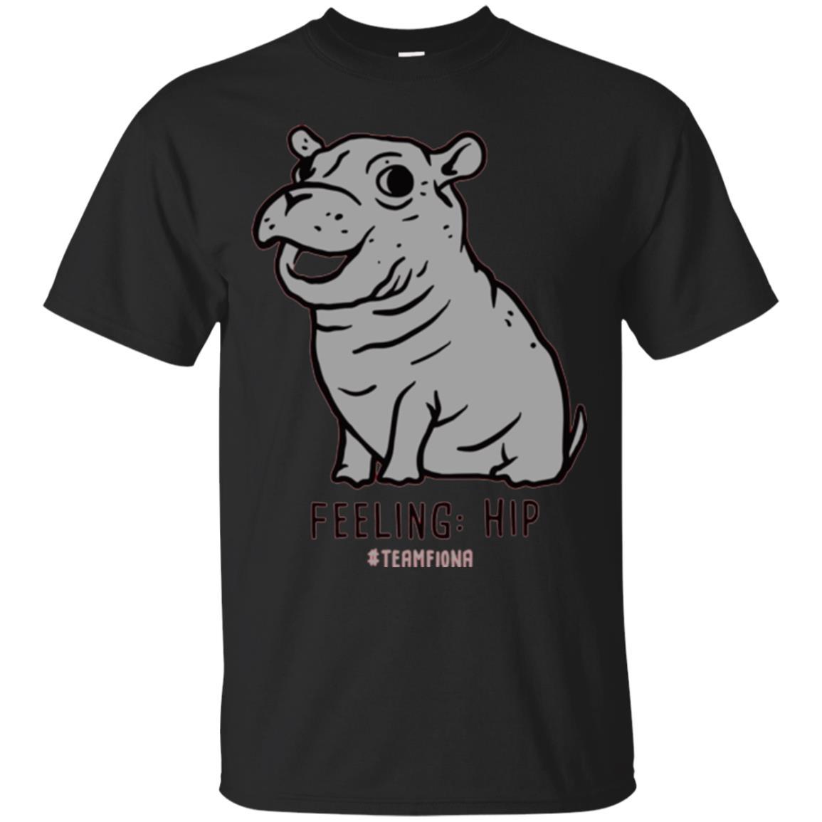 Fiona Hippo Lover T-shirt The Hippo Feeling Hip #teamfiona Black