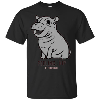 Fiona Hippo Lover T-shirt The Hippo Feeling Hip #teamfiona Black
