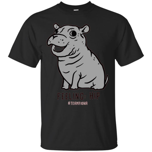 Fiona Hippo Lover T-shirt The Hippo Feeling Hip #teamfiona Black