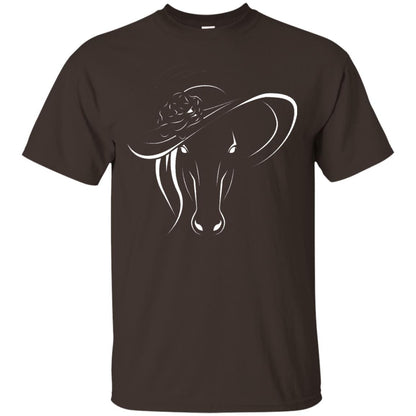 Derby Horse In Derby Womens Hat Derby Shirt Dark Chocolate