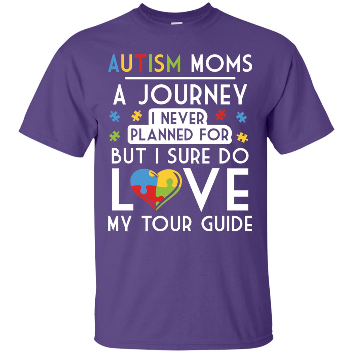 Autism Mom Shirt Autism Mom A Journey Of Love Purple