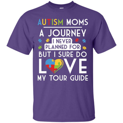 Autism Mom Shirt Autism Mom A Journey Of Love Purple