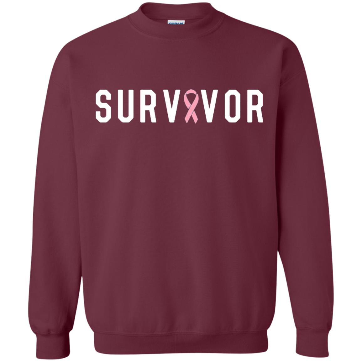 Breast Cancer Survivor We Did It T-shirt Pink Ribbon Maroon
