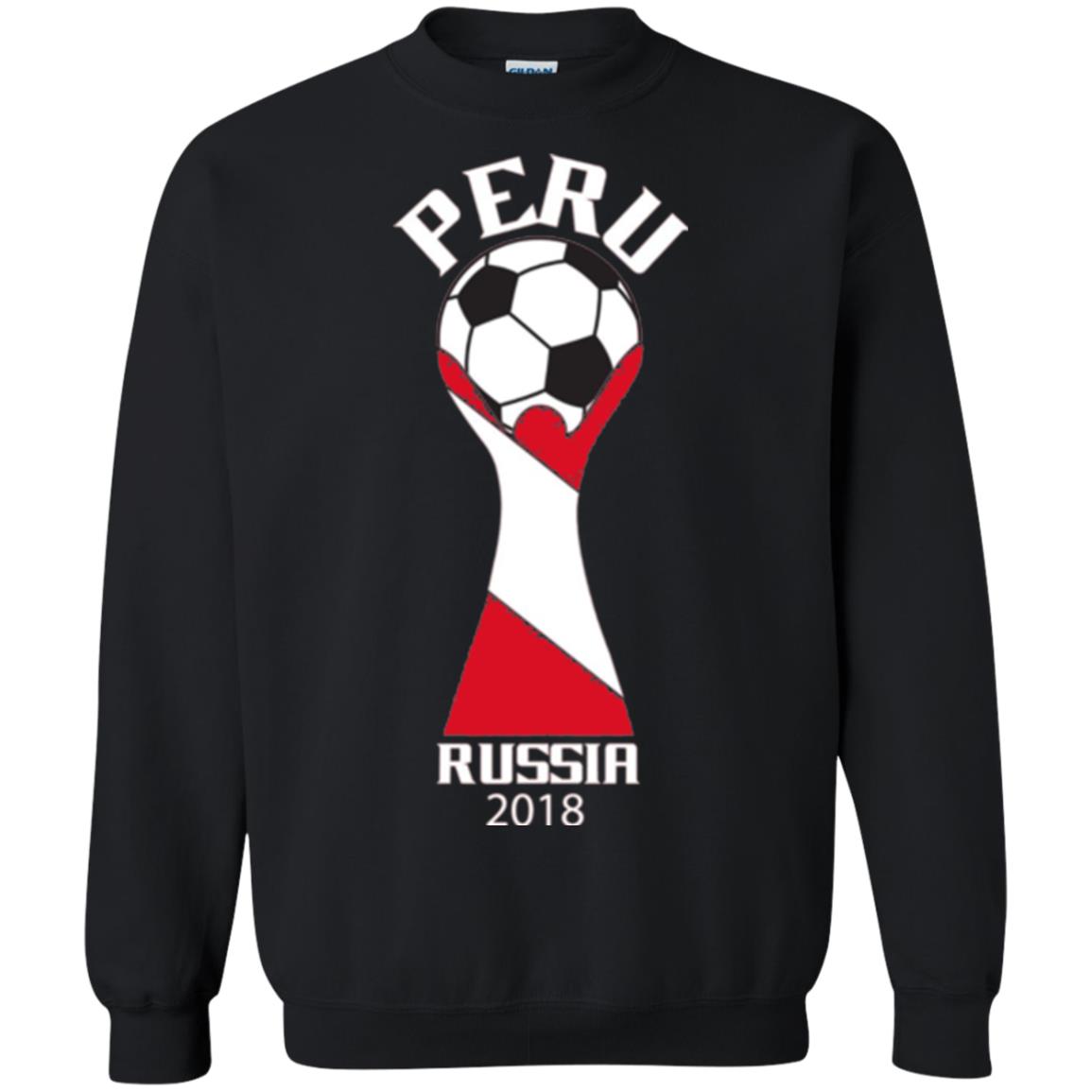 Football Lovers T-shirt Peru Russia 2108 Black