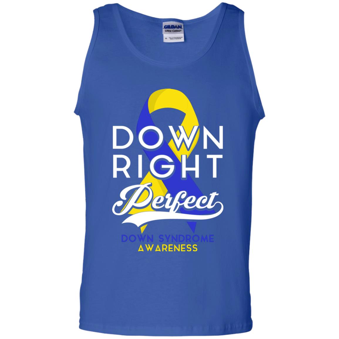 Down Right Perfect Down Syndrome Awareness T-shirt Royal