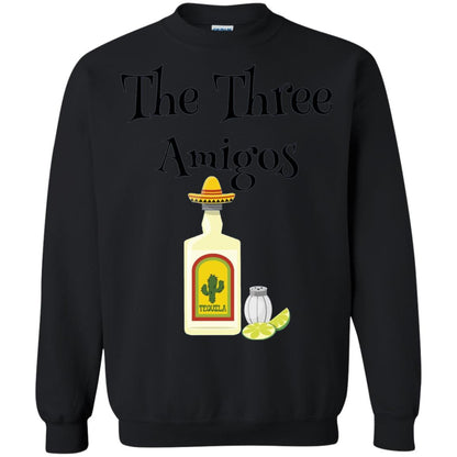 Cooking Lovers T-shirt The Three Amigos Tequila Salt Lime Black