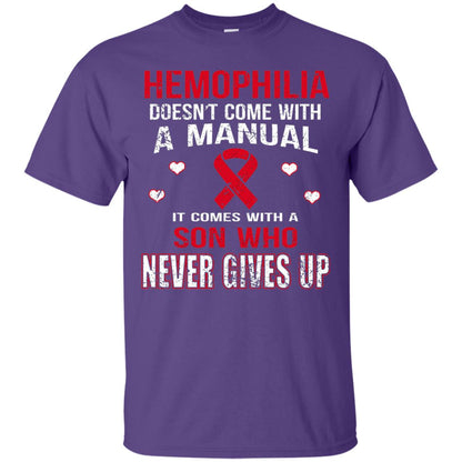 Hemophilla Shirt Comes With Son Who Never Gives Up Purple