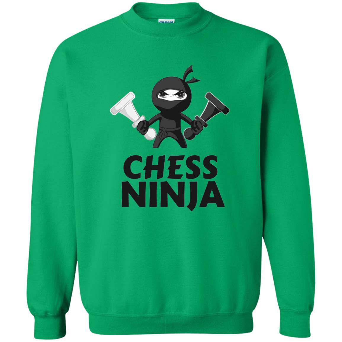 Funny Chess Ninja T-shirt Irish Green