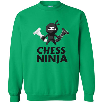 Funny Chess Ninja T-shirt Irish Green