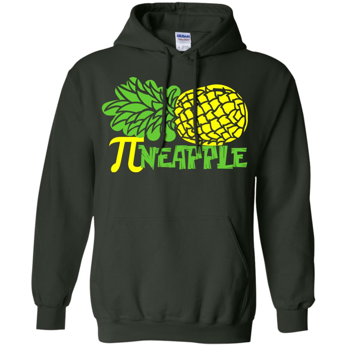 Cool Pineapple Gift Shirt For Pi Day Forest Green