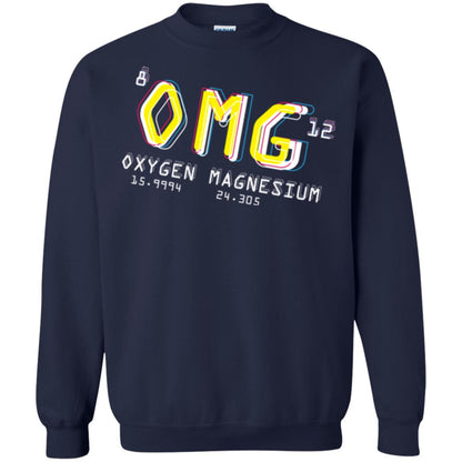 Funny Science Class T-shirt Omg Oxygen Magnesium Navy