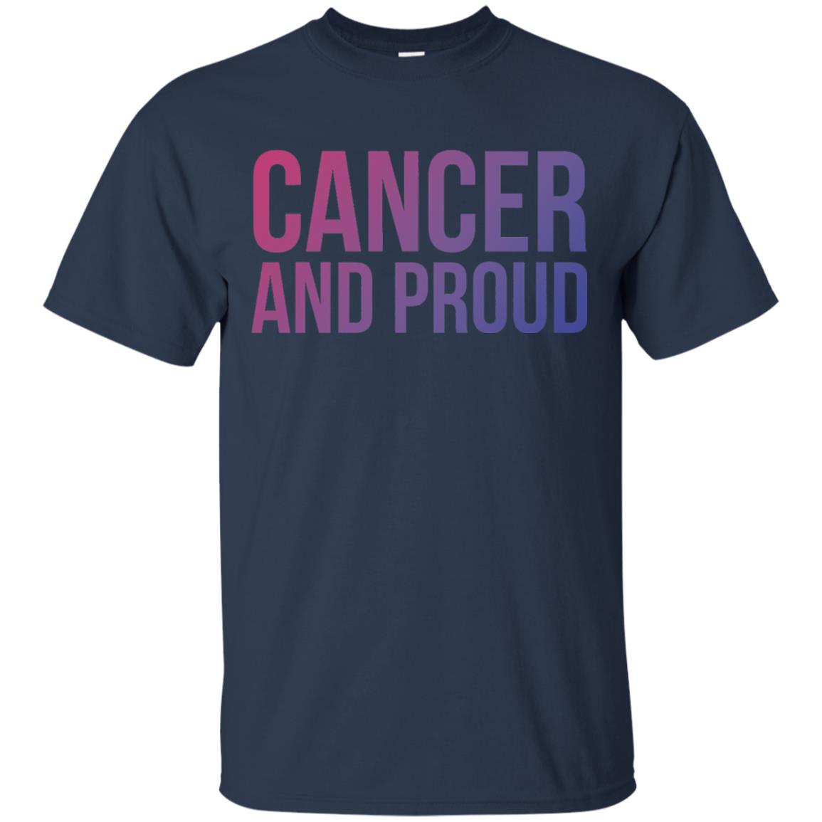 Cancer And Proud Lgbt Gear Bi Flag Gradient Shirt Navy