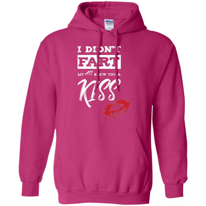 Funny Kiss T-shirt I Didn_t Fart My Ass Blew You A Kiss Heliconia