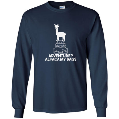 Alpaca Lover T-shirt Adventure Alpacamy My Bags Navy