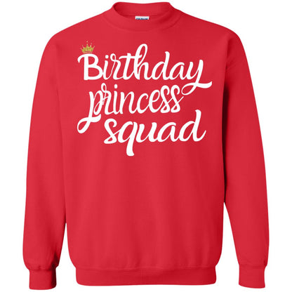 Birthday T-shirt Princess Squad Red