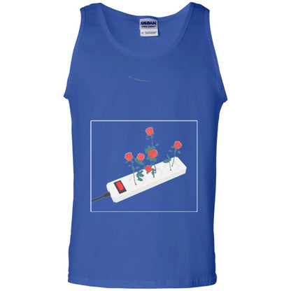 Flower Power Cute Art Aesthetic Vaporwave Digital Rose T-shirt Royal