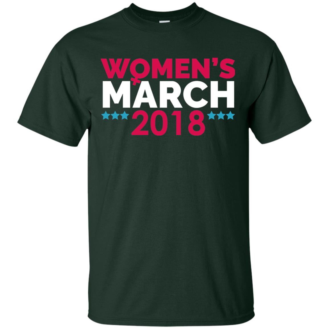 Women_s Right T-shirt Women_s March January 20 2018 Forest Green
