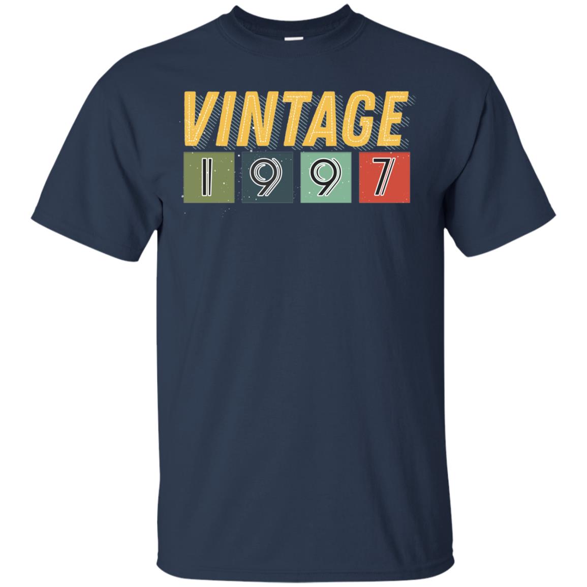 Vintage 1997 21th Birthday Gift Shirt For Mens Or Womens Navy