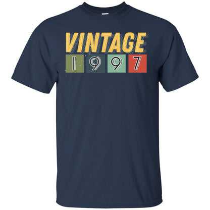 Vintage 1997 21th Birthday Gift Shirt For Mens Or Womens Navy