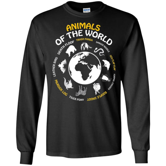 Animals Of The World T-shirt Black