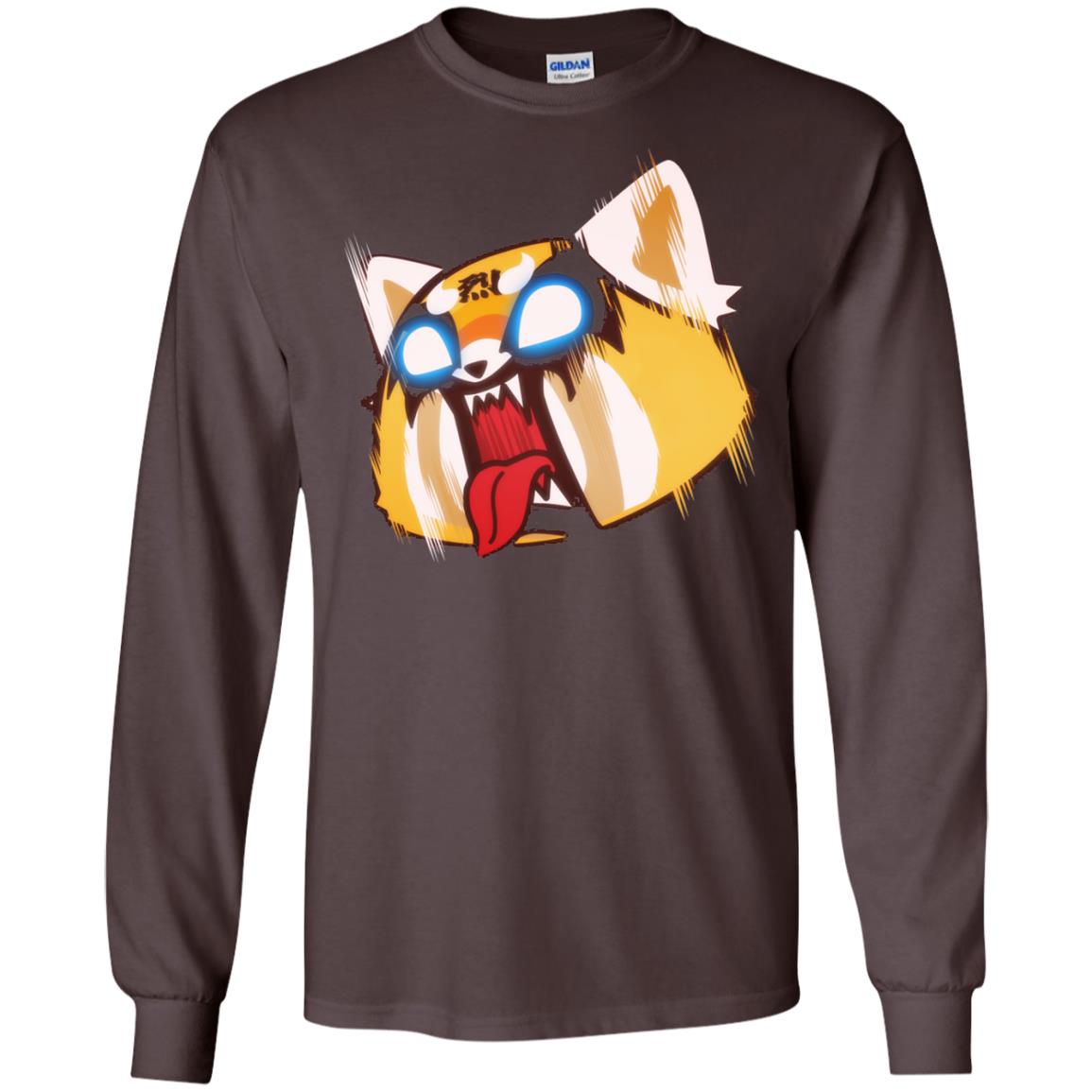 Aggretsuko Screaming Rage Tee Shirt Dark Chocolate