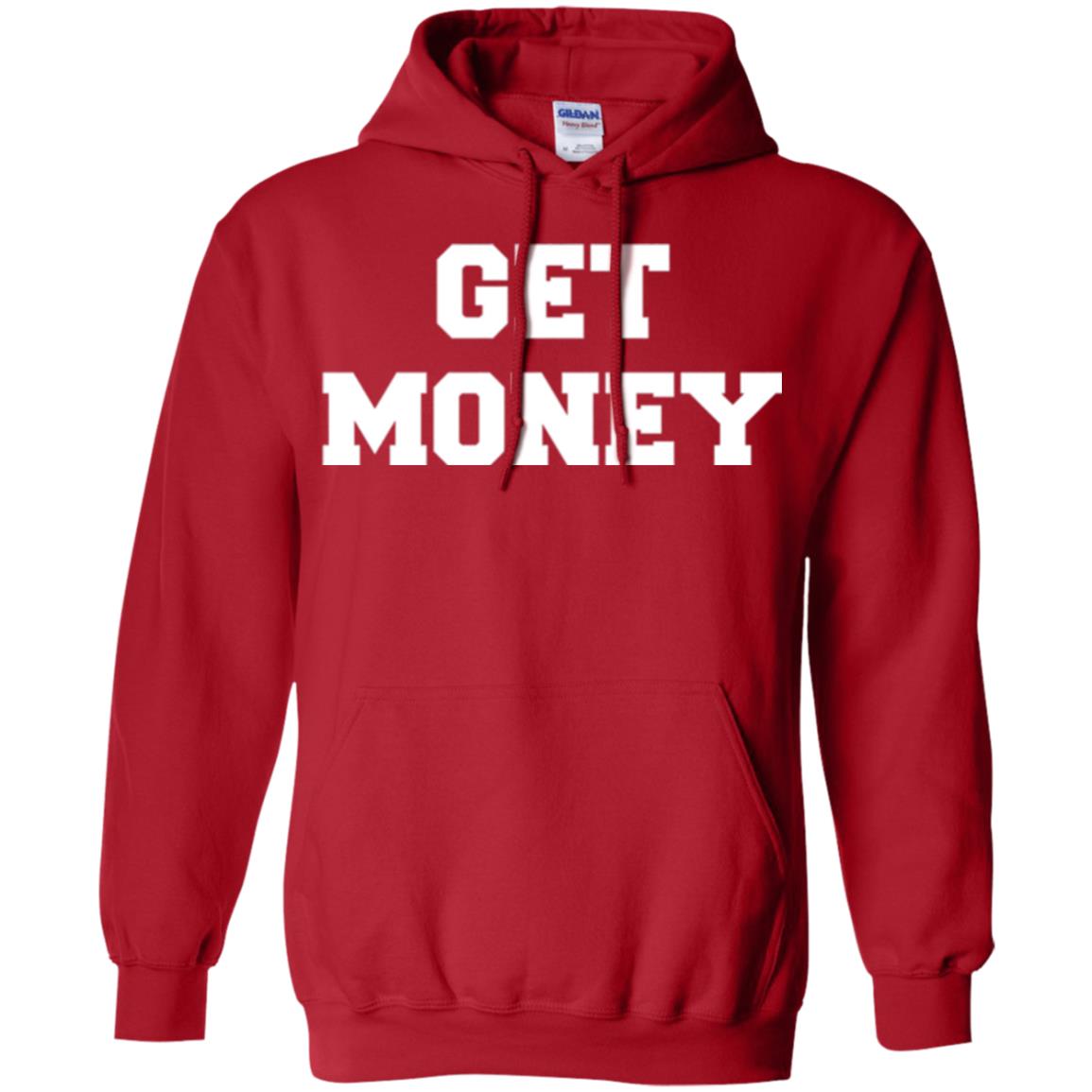 Motivational Quote T-shirt Get Money Red